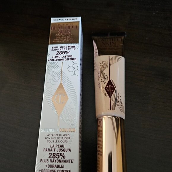 Charlotte Tilbury BEAUTIFUL SKIN FOUNDATION in 4 Neutral (NIB) - Picture 3 of 6